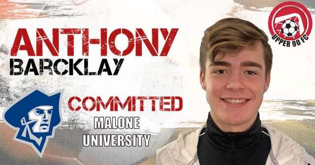 Congratulations Anthony Barcklay